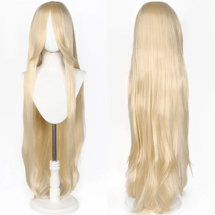 Long Straight Cosplay Wig 100CM Multiple Colors Pink Blonde Black Anime Costume Wig Universal Synthetic Cos Wig Daily Party Wig