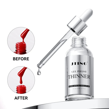 JTING 1/3/5/10pcs 30ml Clear Color Gel Polish Thinner 30G Mix Glue Gel Nail Polish Professional Nail Supplies Salon