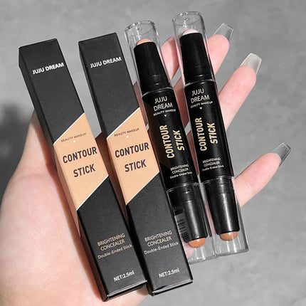 Dual-ended highlighter wand 2-in-1 concealer pen natural three-dimensional shadow wand