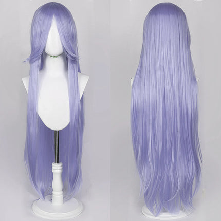 100CM Long Straight Wig With Bangs Synthetic Cosplay Wig For Women Pink Purple Cosplay Wigs for Party For Halloween