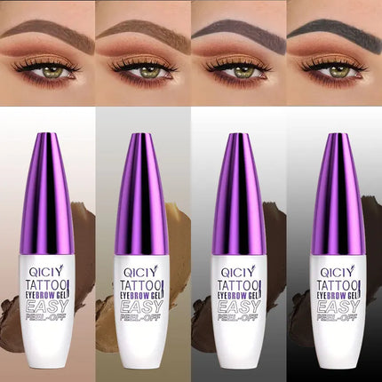 1pc Tear-Off Eyebrow Gel Lasting 3 Days Dyeing Eye Brow Long-Lasting Intense Waterproof Smudge-Proof Gel Make Up Cosmetic Tools