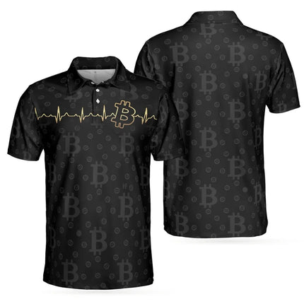 Fashion Luxury Bitcoin 3D Print Short Sleeve Polo Shirts For Men Clothes High Quality Golf Tshirts Button POLO Shirt Tee Tops