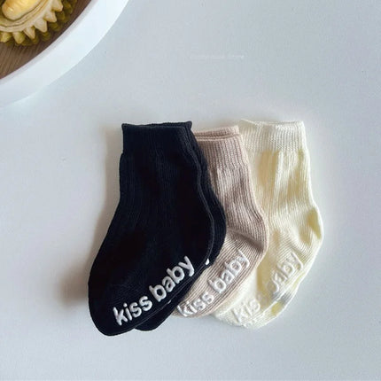 Spring Autumn New Baby Children Sock Comfortable Sweat-absorbing Breathable Non Slip Infant Kids Stockings Boy Girl Cotton Socks