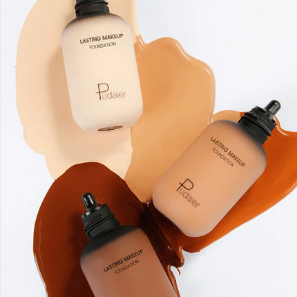 Wheat Color Liquid Foundation European And American Makeup Base Tanning Yellow Black Skin Waterproof White Foundation Cosplay
