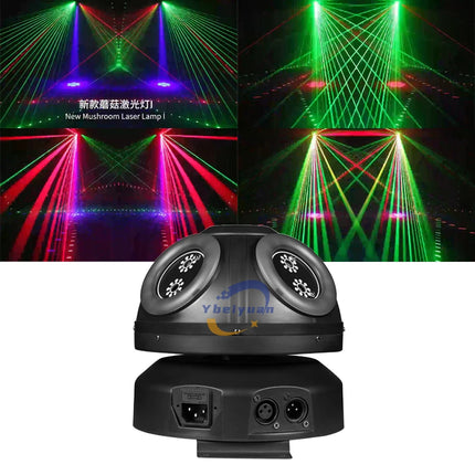 60W Laser Effect Light DJ Disco Stage Strobe Laser DMX512 Light Projector Audio Music Bar Wedding Christmas Halloween Holiday