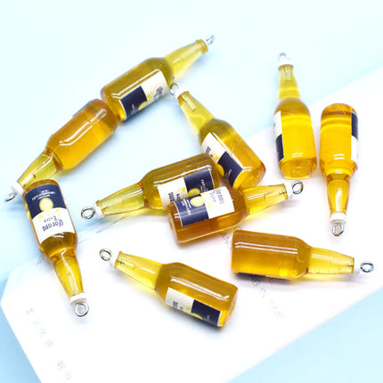 10pcs Simulation Bottle Charms For Pendant DIY Handmade Jewelry for Earring Necklace Keychain
