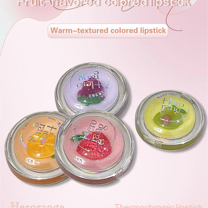 Herorange Nude Tinted Lip Balm Moisturizing Anti-Drying Autumn and Winter Lip Care Lightens Lip Lines Color-Changing Lip Balm
