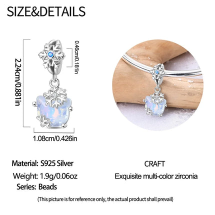 Original 925 Sterling Silver Charms Beads Cute Mushroom Unicorn Love Wings Pearl Charm for Bracelet Pendant Woman Girl Jewelry