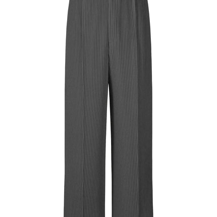 New Miyake Pleated Man Wide Leg Pants Baggy Casual High Street Long Pants