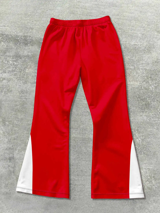 Y2k Flared Pants Men Loose 3D Print Trousers Casual Sweatpants Mid Waist Sporty Female Clothes Streetwear Hip Hop Vintage Pants