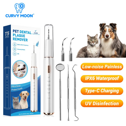 Pet Electric Teeth Cleaner Dog Cat Ultrasonic Dental Scaler Plaque Calculus Tartar Stains Remover Tooth Whitening Oral Cleaning