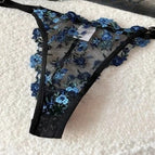 Panty-free-blackblue / L