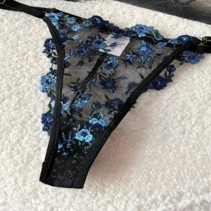 Soutien-Gorge Brodé Dentelle Femme Ultra Mince Transparent Sans Rembourrage Armature Push Up Doux Lingerie Séduisante 32-38