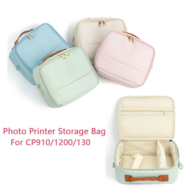 Handbag Protective Cover for CP910/1200/130 Digital Photo Printer Storage Bag Instant Camera Case with Shoulder Strap