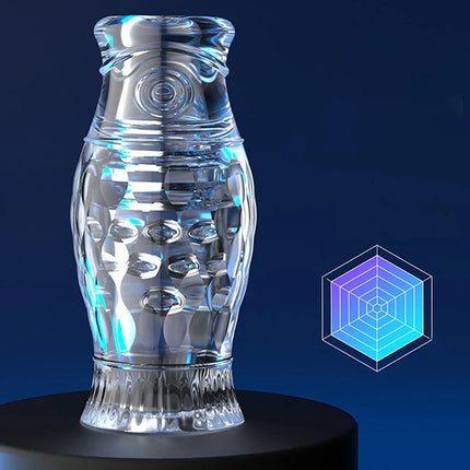 Transparent Male Masturbator Cup - Soft Vagina Simulation Sex Toy for Men / Gobelet Masturbateur Masculin Transparent - Jouet Sexuel Simulation Vagin Doux