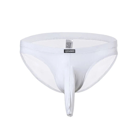 Men Sexy Underwear Man Long Penis Sheath Elephant Nose Briefs Ball Cock Pouch Underpants Ice Silk Panties Hombre Cueca