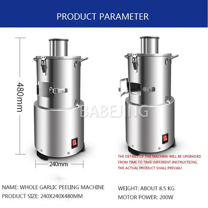 BABEJING Fully Automatic Garlic Processing Machine For Garlic Peelers In Commercial Kitchens
