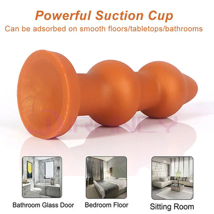 45-90mm Huge Anal Beads Soft Silicone BDSM Adult Sex Toys for Women Men Butt Plug with Suction Cup Anal Dildos Prostate Massage