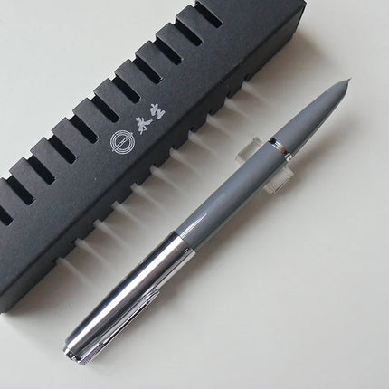 NEW Wingsung 601 Press Piston Fountain Pen Iridium EF/F Nib Steel Cap Vacumatic Resin Ink Pen School Stationery Office Supplies