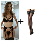 black with sock / L
