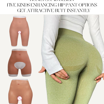 Silicone Buttock Thick Hips Panties Fake Butt Silicone Buttock Cospaly Drag queen Crossdressing Honeycomb