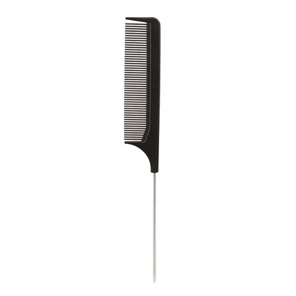 1 Professional pointed tail comb hair salon stainless steel comb anti-static dyeing comb styling tool Special for real hair wigs