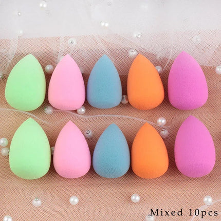 10Pcs Mini Makeup Sponge Water Drop Shape Makeup Soft Foundation puff Concealer Flawless Mixed cosmetic makeup sponge