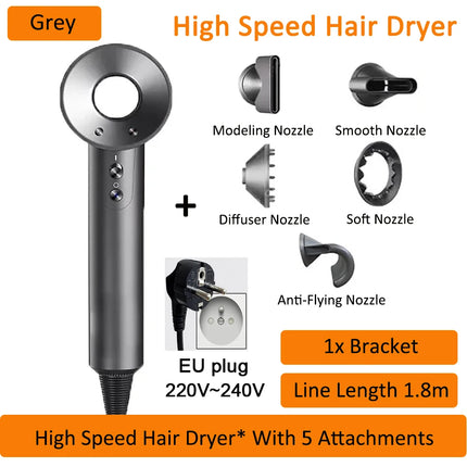 Professinal Negative Ion For Dyson Hair Dryer Hairdryer Leafless Constant Temperature High Speed Quick Dry Home Powerful Electri