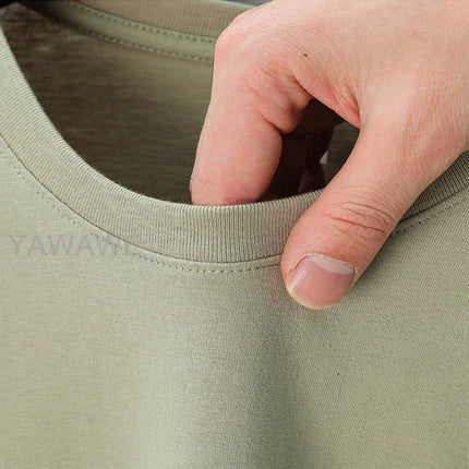 Custom Men's Tshirt Add Your Own Message Here summer t-shirt Premium Cotton Comfortable Unisex Teeshirt Personalized 4XL 5XL