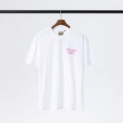 Classic  Color Letter Logo Print Loose ort Sve T-irt ex Youthful Cotton Summer Faion round Ne Top
