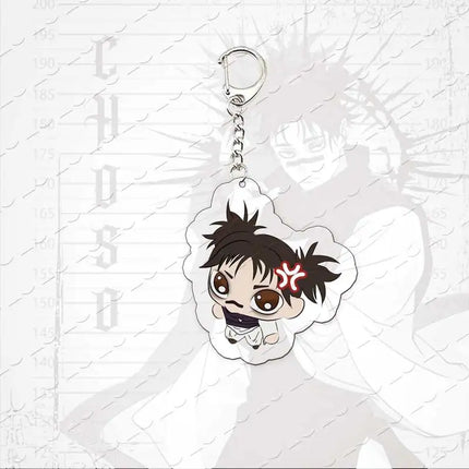 JJK nime Figure Choso Keychain Bag Charms Accessories Choso Chibi Acrylic  Keyrings Pendant Fans Friends Gifts