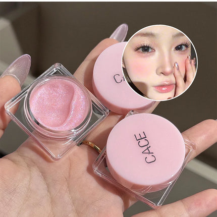 Diamond Sparkle Highlighter Cream Monochrome Shimmering Pearl Silver Face Contour Brighten Makeup Clear Glitter Flash Highlight