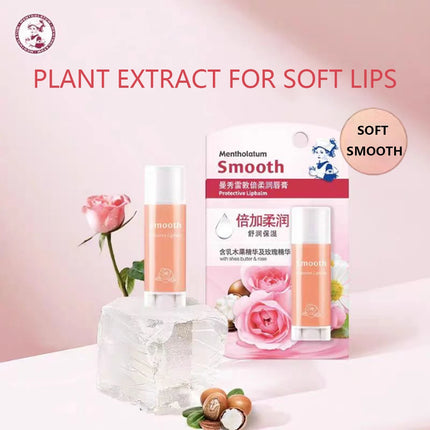 Mentholatum Ultra Moisturizing Lip Balm with Shea Butter & Rose Essence Soothing Hydrating Lip Care
