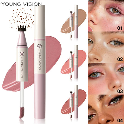 Double-headed Blush Freckle Stamp Pen Long-lasting Waterproof Natural Quick-drying Liquid Blusher French Freckle Makeup Tool