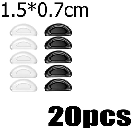 Silicone Non-slip Nose Pads D-shaped Solid Color Glasses Nose Support Long Lasting Eyeglasses Nasal Holder Eyewear Accessories