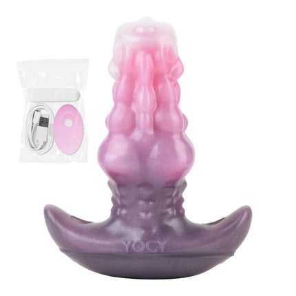 FAAK Wearable Butt Plug Strapon Silicone Anal Plug with Large Tail Wireless Control Vibrator size S M L BDSM Flirting Sex Toys