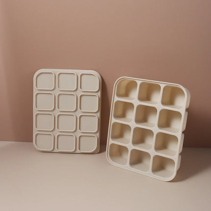12 grid Food-Grade Silicone Baby Food Freezer Tray - Easy Pop Out Ice Cube Mold for Infant Puree & Snacks