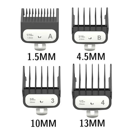 Universal Hair Clipper Guards Barber Trimmer Attachment Limit Combs Professional Barber Accessories Replacement Set Limit Combs