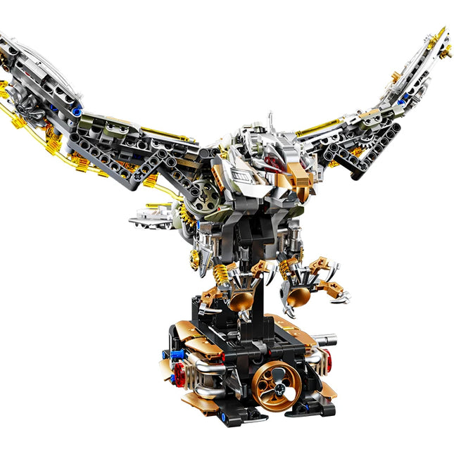 1168PCS adult children's toys, office home decorations, building blocks mechanical eagle set, animal eagle model building toys