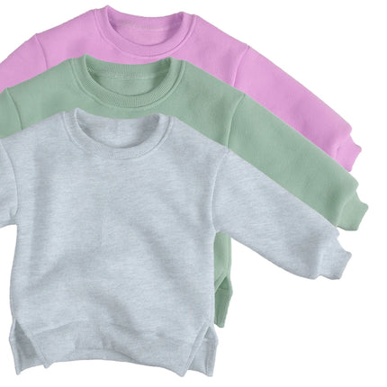 2026 Winter Spring Hoodies Pullovers Kids Boys Girls Clothes Korean Baby Thicken Fleece Sweatshirt Children's Clothing 6M-7T