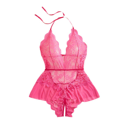 Plus Size Underwear Lace Bodysuit Women Nightgown