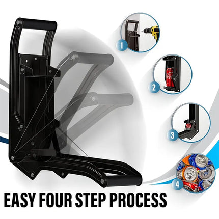 Can Crushers for Recycling 16 oz Heavy Duty Metal Can Crusher Wall Mounted Soda & Beer Can Smasher for Recycling w Bottle Opener