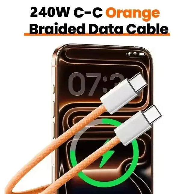 3PCS USB C to USB C 240W Fast Charging Charger Cable Supports Fast Charging For iPhone 17 16 15 Samsung Huawei Xiaomi etc
