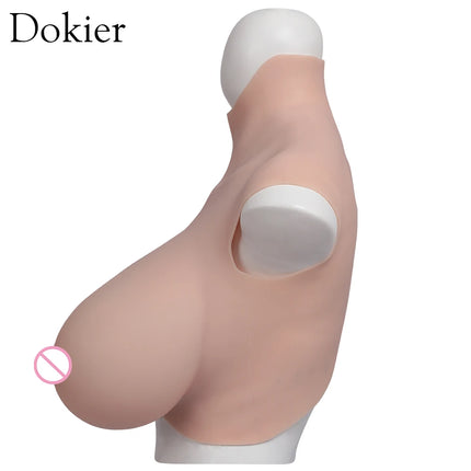 Dokier K Cup Fake Boobs Realistic Silicone Breast Forms For Crossdressing Drag Queen Shemale Crossdresser Transgender Big Boobs - VIBRATEUR