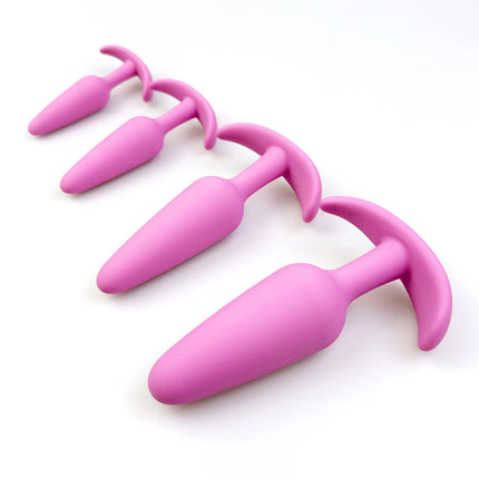 4 Sizes silicone anal plug Adult masturbation sexual wellness Stimulator Anal g-point massage anal massage dilatancy toys