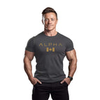 L / Dark gray gold