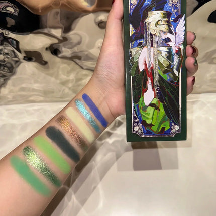 Narimi 10 Color Highly Pigmented Eyeshadow Palette Matte Shimmer Easy Halo-dye Eye Shadow Long Lasting Natural Colors Eye Makeup