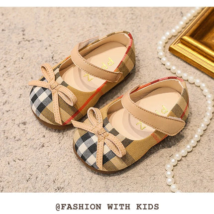 NEW Classic Winter Princess Shoes Baby Soft-solar Toddler Shoes Girl Children Plate Cloth Single Shoes 0-3 Years Old Bow Sandals