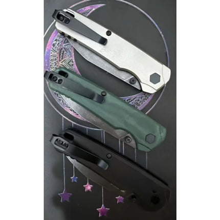 KS 6105 BLK Bel Air DuraLock KVT Folding Knife CPM MagnaCut PVD Blade Anodized Aluminum Handles Outdoor Camping Survival Knife