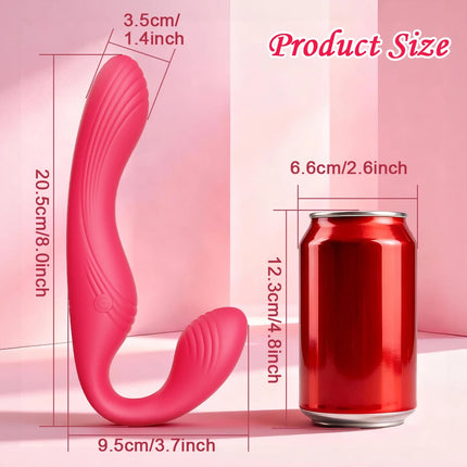 Strapless Strap-On Double-Ended Dildo Vibrator Adult Sex Toys for Women Lesbian Couples,APP Remote Control G-Spot Anal Vibrators